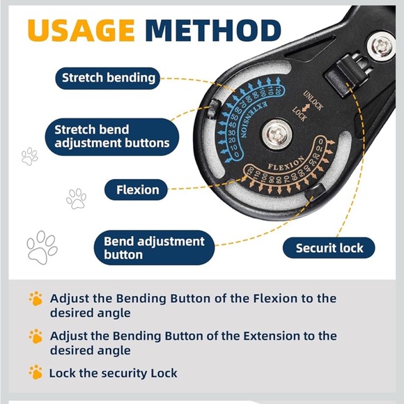 CHAMIN Adjustable Dog Knee Brace For Torn ACLHind Leg, Left Leg,M 569-lb2 - Picture 5 of 12